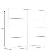 armadio 220 cm