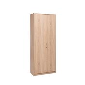 Armadio porta scope, multiuso, 4 ante, finitura Rovere Sonoma