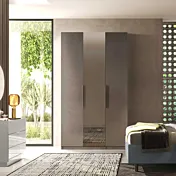 armadio con specchio bronzo
