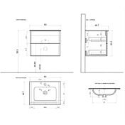 scheda tecnica bagno L.63 cm 