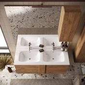 doppio lavabo in ceramica