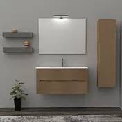 bagno rovere rigato
