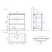 scheda tecnica bagno 80 cm con specchi