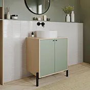 sottolavabo verde