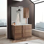 Novità Mobile da bagno moderno 3 cassetti L.82 cm, finitura Mercure 