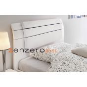 Letto singolo Like in legno bianco