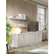 Mobile credenza Classic con 5 ante  in finitura Bucaneve