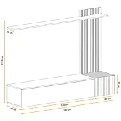 dimensioni parete attrezzata 