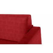 Divano letto modello Denali, sfoderabile a 3 posti finitura rossa