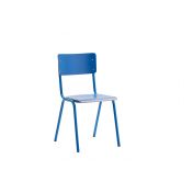 Sedia con fusto blu con seduta e schienale Blu