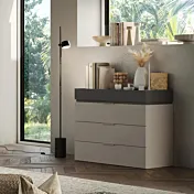 comò antracite e cashmere