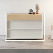 comò bianco opaco