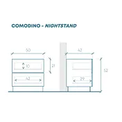 comodini moderni bianchi