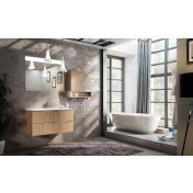 Bagno completo moderno, finitura Rovere tivoli