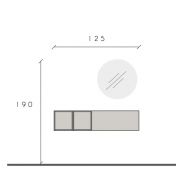 specifiche misure parete con specchio