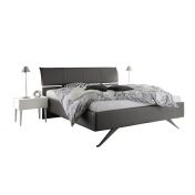 Letto imbottito Titanium in ecopelle antracite