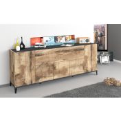 Credenza moderna 200 cm Pero e Ardesia