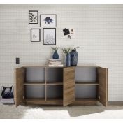 Credenza 3 ante moderna, in finitura Mercure