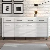 credenza bianco frassino con cassetti