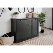 Credenza  3 ante 1 cassetto in finitura Grigio antracite