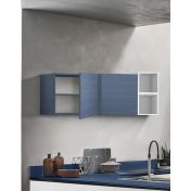 Pensile cubo per cucina sospeso, Blu