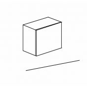 Cubo sospeso 55 x 50 cm disponibile in diverse finiture, Made in Italy 