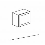 Cubo sospeso con frontale con telaio, disponibile in diverse finiture