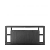 Credenza Nero frassinato a 4 ante