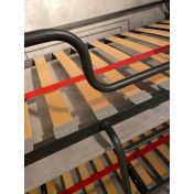 Letto Slide Bianco frassino, composto da due letti singoli a castello a scomparsa
