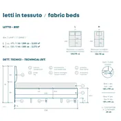 letto verde tessuto