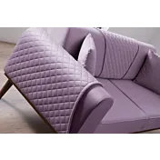 divano moderno con piedi lilla