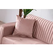 divano con piedi tessuto rosa