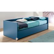 Divano letto Fillet Moretti Compact con secondo letto estraibile, Blu navy