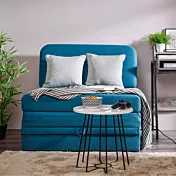 divano moderno in tessuto blu