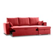 Divano moderno ad angolo, Marmolada, 3 posti, made in Italy