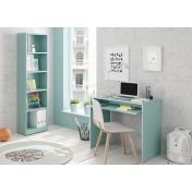 Librerie colorate: libreria 4 ripiani, finitura verde acqua