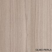 Coppia di comodini moderni 2 cassetti Olmo perla, Made in Italy