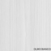 Coppia di comodini moderni, Olmo Bianco, Made in Italy