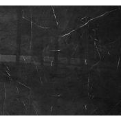 Soggiorno Zenzero moderno, parete attrezzata moderna scontata, finitura Noce Dark e Marmo Nero Lucido