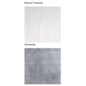 Letto finitura Cemento, a scomparsa Slide versione singola, Made in Italy