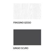 Camera matrimoniale Sparviero di design in finitura Frassino gesso e Grigio scuro