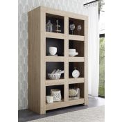 libreria con 8 ripiani rovere