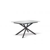Tavolo di design allungabile 140 x 90 Onega, colore Noce Bianco, Made in Italy