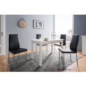 Tavolo di design allungabile L.120 in finitura Bianco opaco