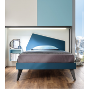 Letto ragazzi Iceberg una piazza e mezza Moretti Compact, Blu navy