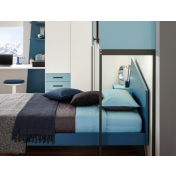 Letto ragazzi Iceberg una piazza e mezza Moretti Compact, Blu navy