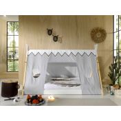 letto capanna con tenda