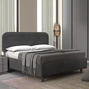 letto contenitore piazza e mezza grigio