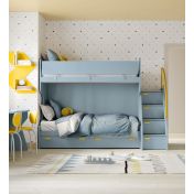 Letto a castello bambini con 2 cassetti, finiture personalizzabili