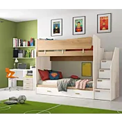 letto a castello in legno